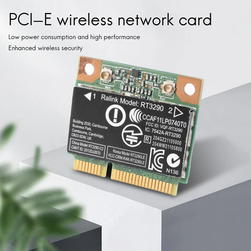 RT3290 150Mbps Wi-Fi Wireless Network Card Bluetooth-Compatible for Pavilion G7-2000 802.11B/G Wifi Adapter-DTA9