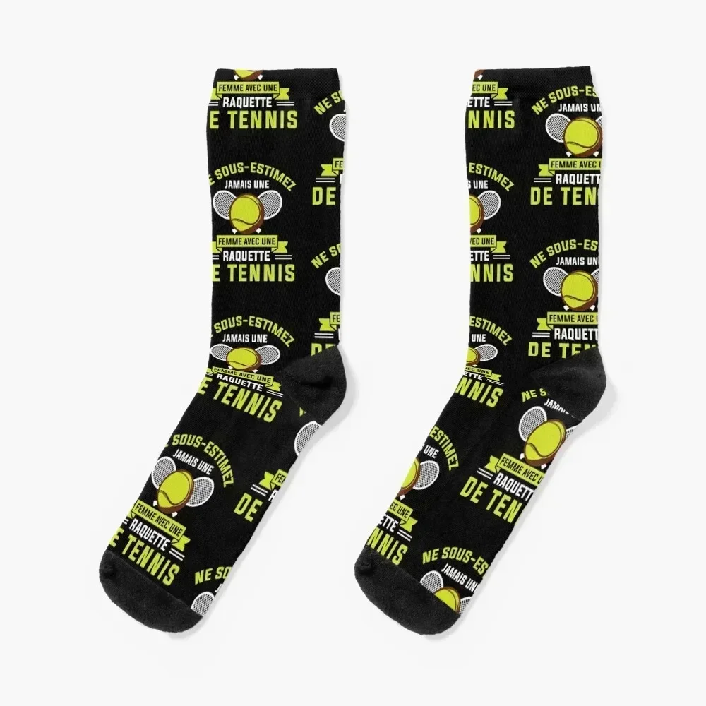 

Joueuse de Tennis Cadeau Femme Avec Raquette de Tennis Socks Argentina essential aesthetic Designer Man Socks Women's