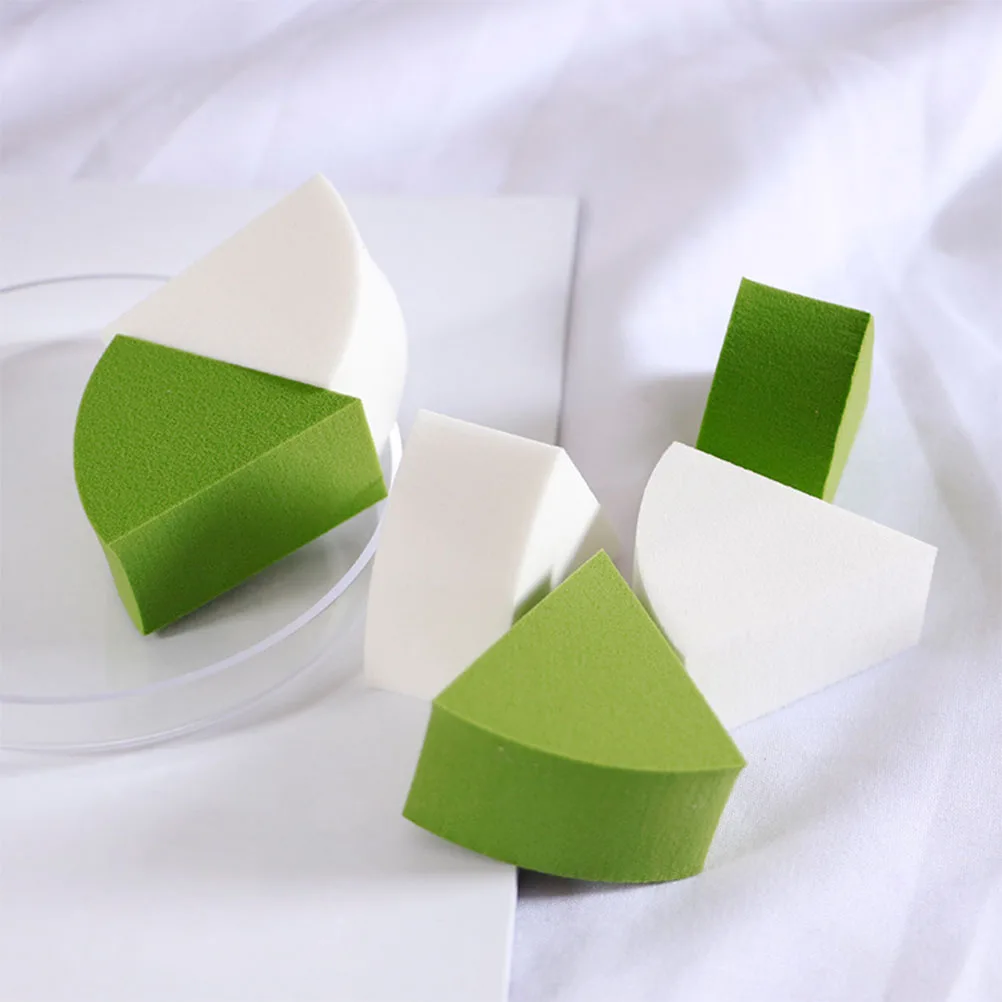 

2pcs Triangular Dry Wet Style Make-Up Makeup Sponge Face Makeup Puff Sponge For Foundation Random Color