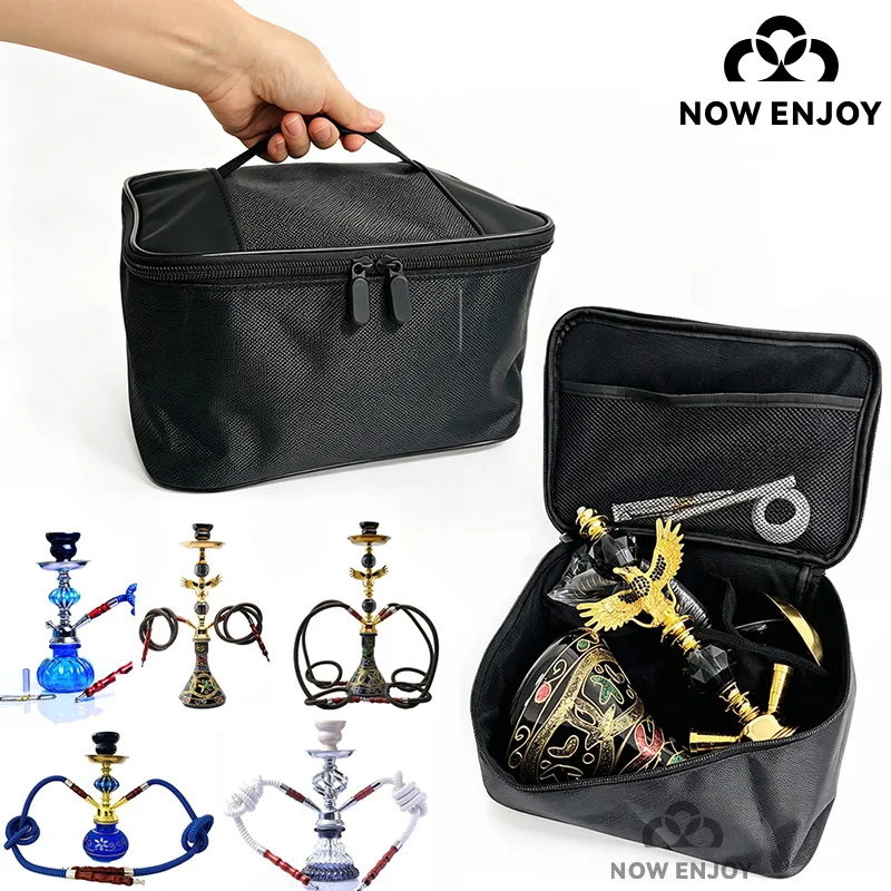 NOW ENJOY 2026 Large-Middle Sizes Thickened Arabic Hookah Pipe Storage Bag Outdoor/travel Use Hookah Handbag For Carrying