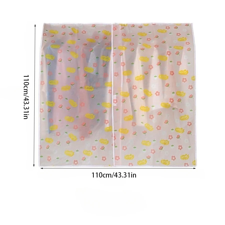 Thickened three-dimensional hanging dust cover clothes dust bag storage bag home transparent waterproof material