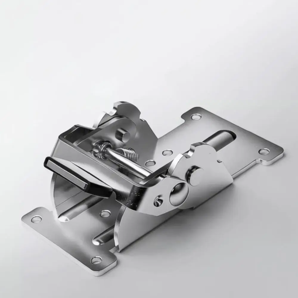 Sturdy Self Locking Folding Hinge For Amada Desk 90 180 Degree Support Joint Cold Rolled Steel Furniture Leg Hardware Accessory