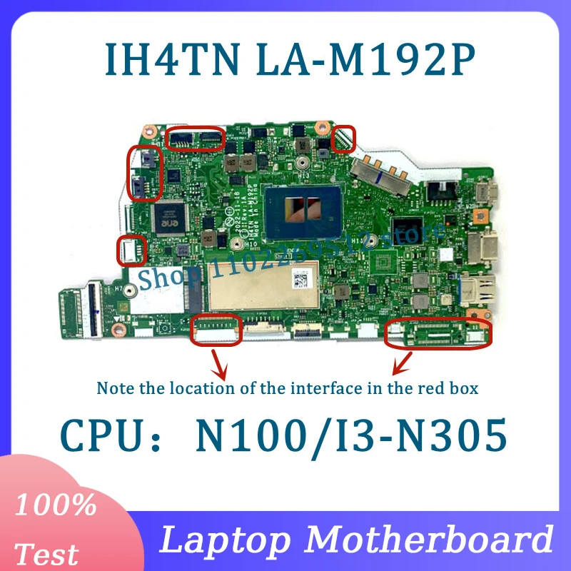 IH4TN LA-M192P Mainboard NBVYJ11006 High Quality For Acer Laptop Motherboard With N100/I3-N305 CPU 100% Full Tested Working Well