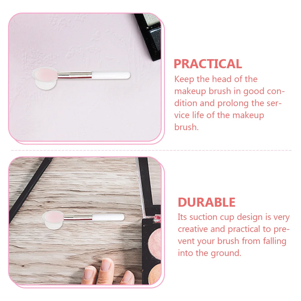 

12 Pcs Bracket Lip Brush Dust Cover Travel Makeup Covers Silica Gel Protector Caps