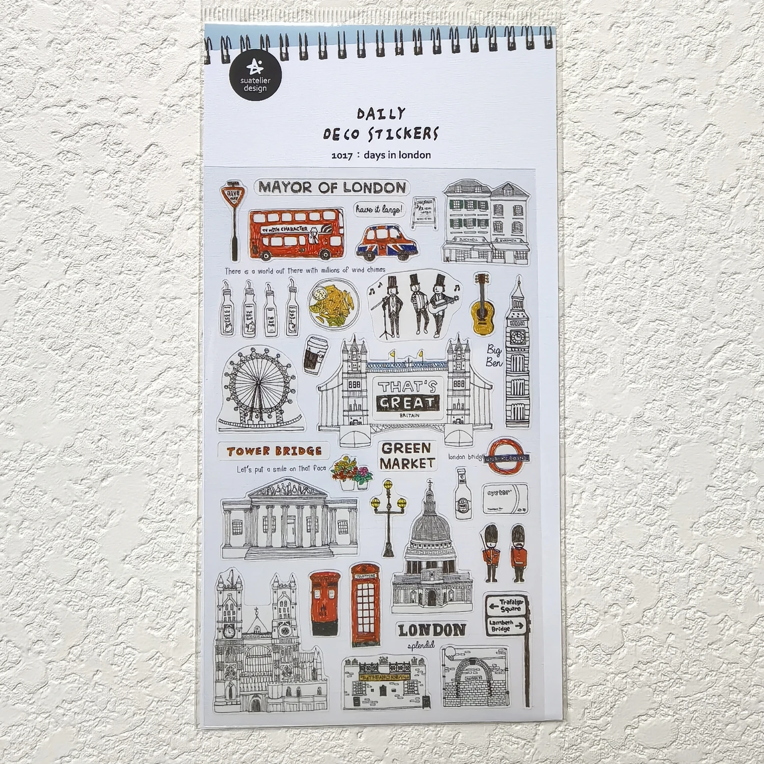 Creative London Vacation Stickers Diary Sticker Scrapbook Decoration PVC Stationery Stickers