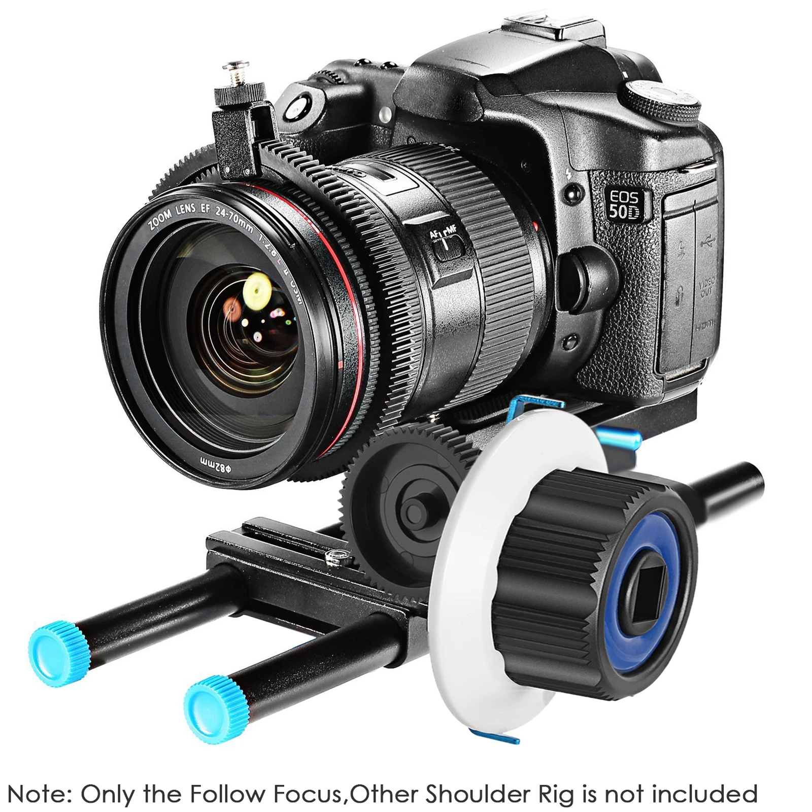 Neewer Follow Focus с ремнем с кольцом передач для Canon Nikon Sony и других зеркальных камер, видеокамер DV, видеоподходит для стержневой пленочной системы 15 мм