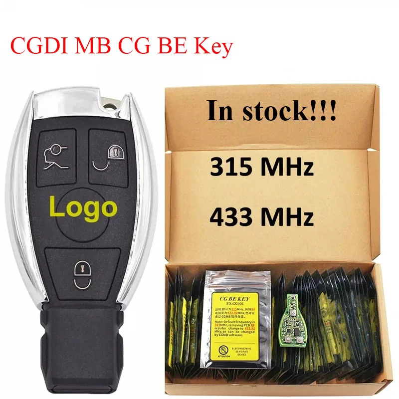 1PCS CGDI MB CG BE Key 315MHZ/433MHZ for Mercedes Benz Work with CGDI MB Programmer Support All FBS3 and Automatic Recovery