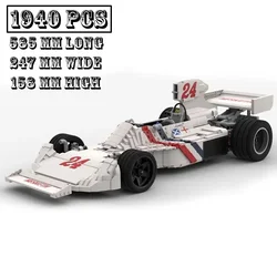 Classic model MOC-130285 Hesketh 308B scale 1:8 SuperRace Car Model Buiding Creators Block Bricks Toys Kids Birthday Gifts