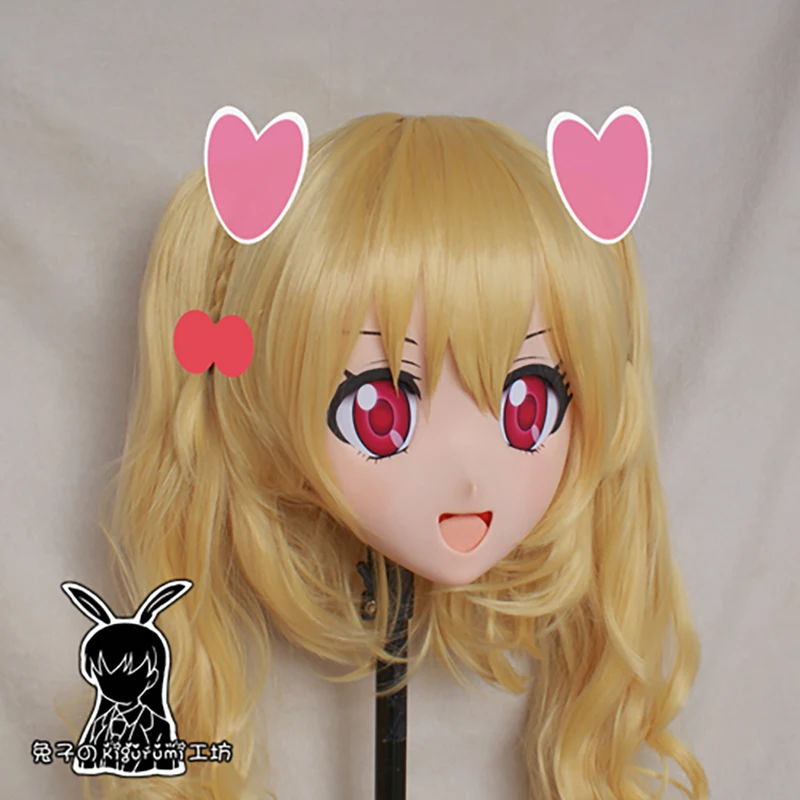 (RB654) qualidade artesanal feminino/menina resina 3/4 cabeça anime japonês personagem de desenho animado cosplay momozono amor máscara kigurumi