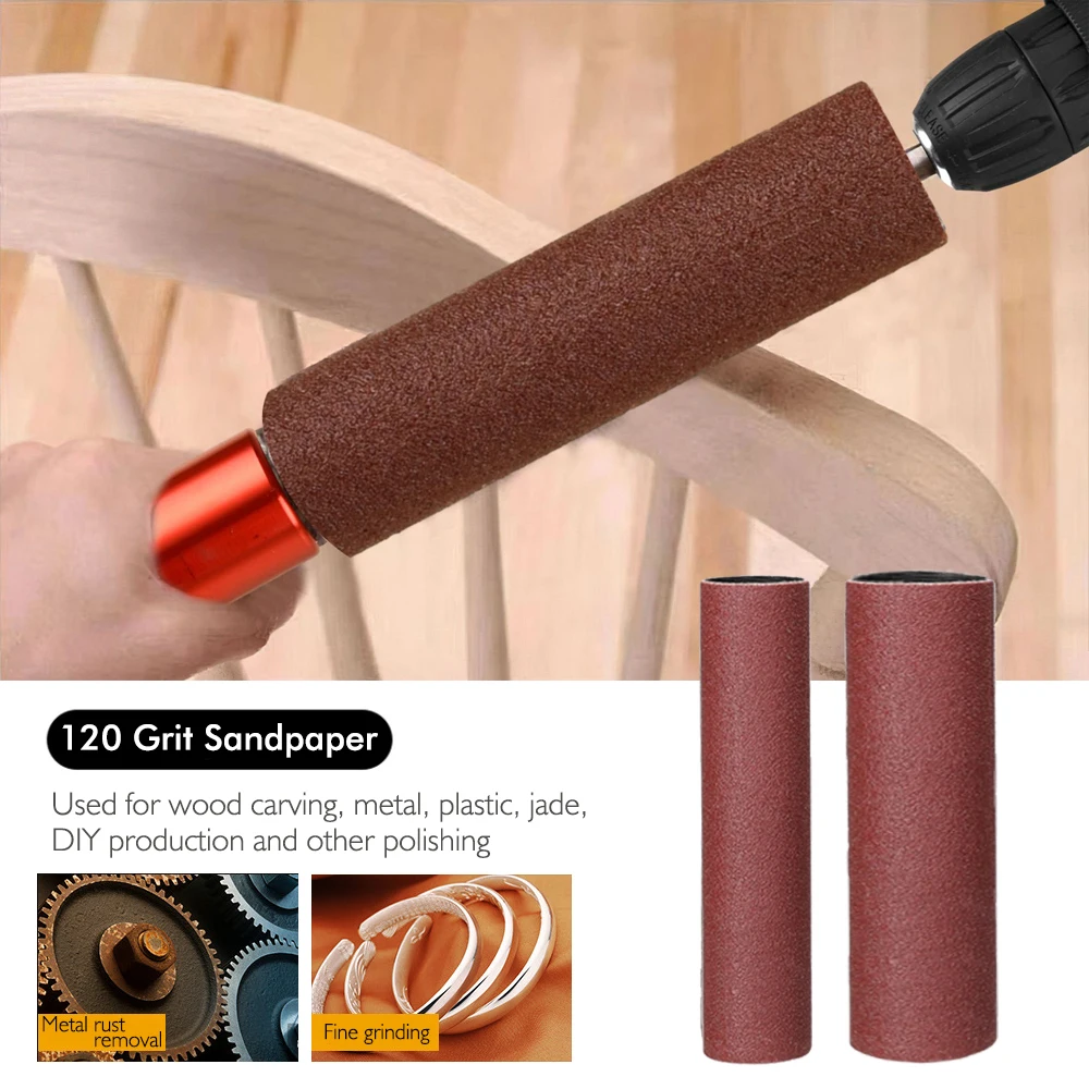 Sanding Rod Sanding Wood Metal Plastic Glass Stone Mini Belt Sander Electric Drill Attachment Lithium Electric Drill Conversion