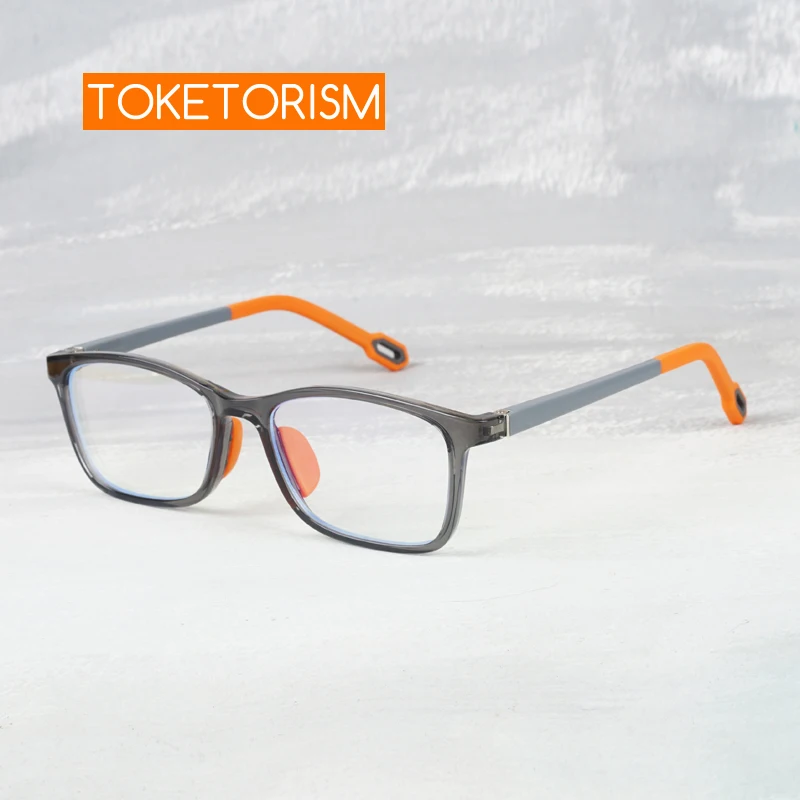 Toketorism Quality Anti Blue Light Glasses For Children Kids Reading Eyeglasses Prescription Myopia Optical Frame 2158