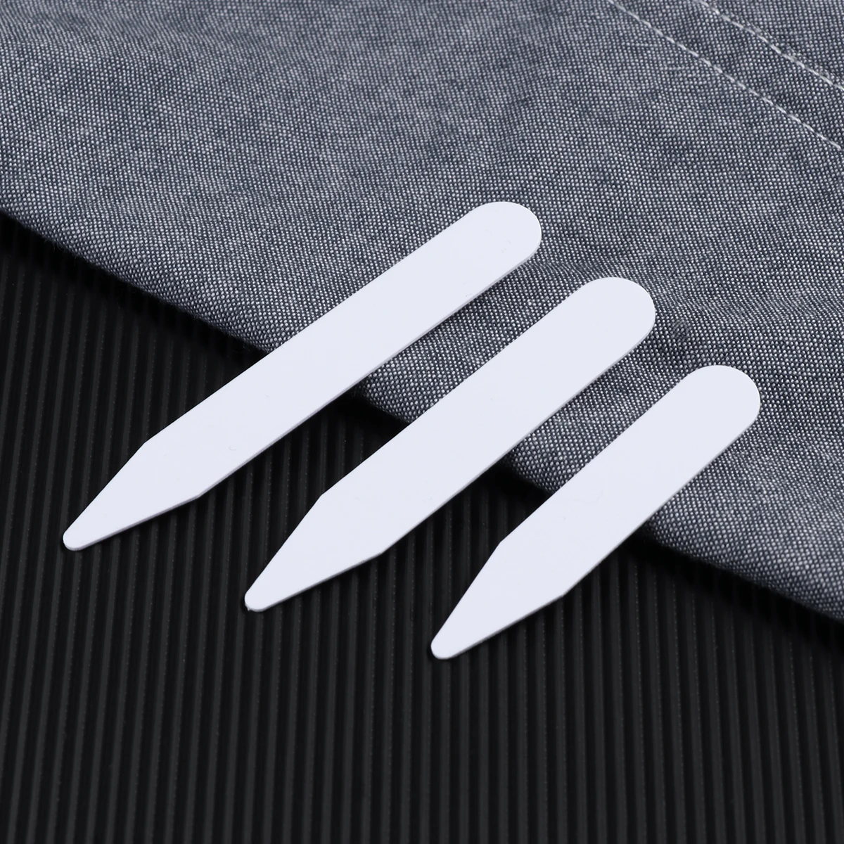 Collar Stays Stay Shirt Men Plastic Stiffeners Dress White Stiffener Shirts S Bone Inserts Nylon 5Cm Slick Metal Neck