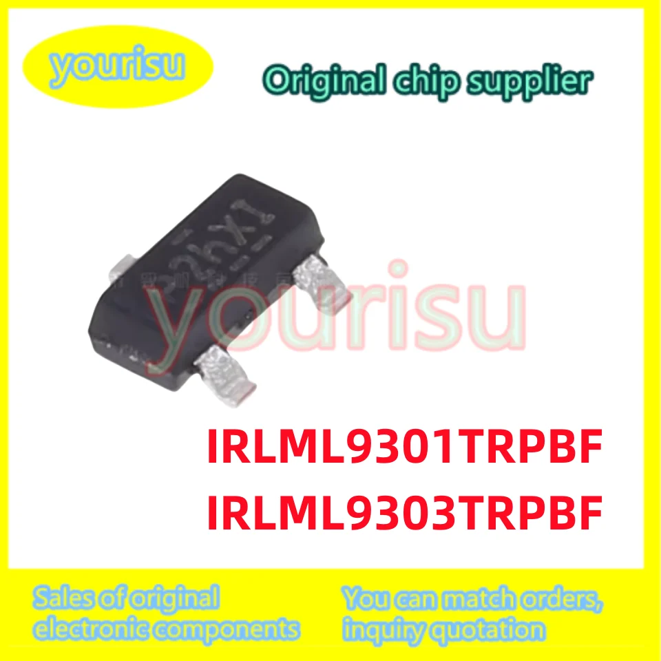 10Pcs/Lot IRLML9301TRPBF IRLML9301 IRLML9303TRPBF IRLML9303 SMD MOSFET SOT-23 P-channel field effect tube