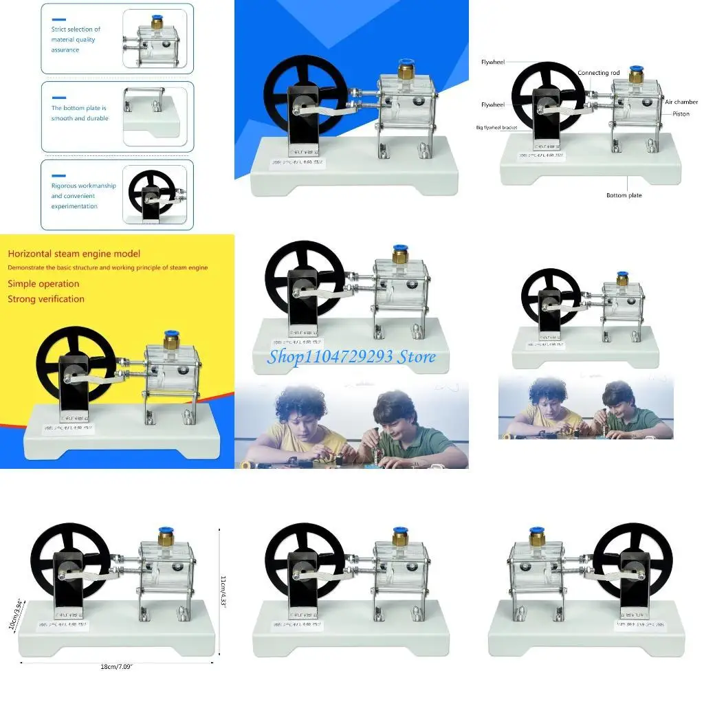 

Y2GD Steam Power Engine Model Science Education Supplies Physics Tool for Engineers