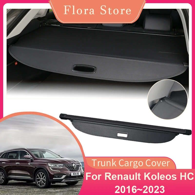 Rear Trunk Cargo Cover for Renault Koleos Samsung QM6 HC 2016~2023 Car Shield Shade Curtains Privacy Partition Board Accessories