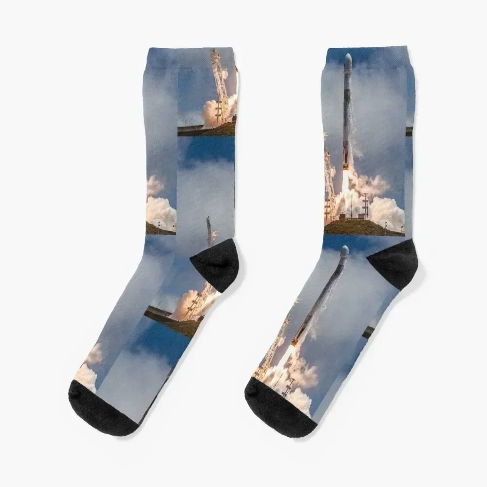 SpaceX rocket launch Socks Heating sock floral Argentina Boy Socks Women's