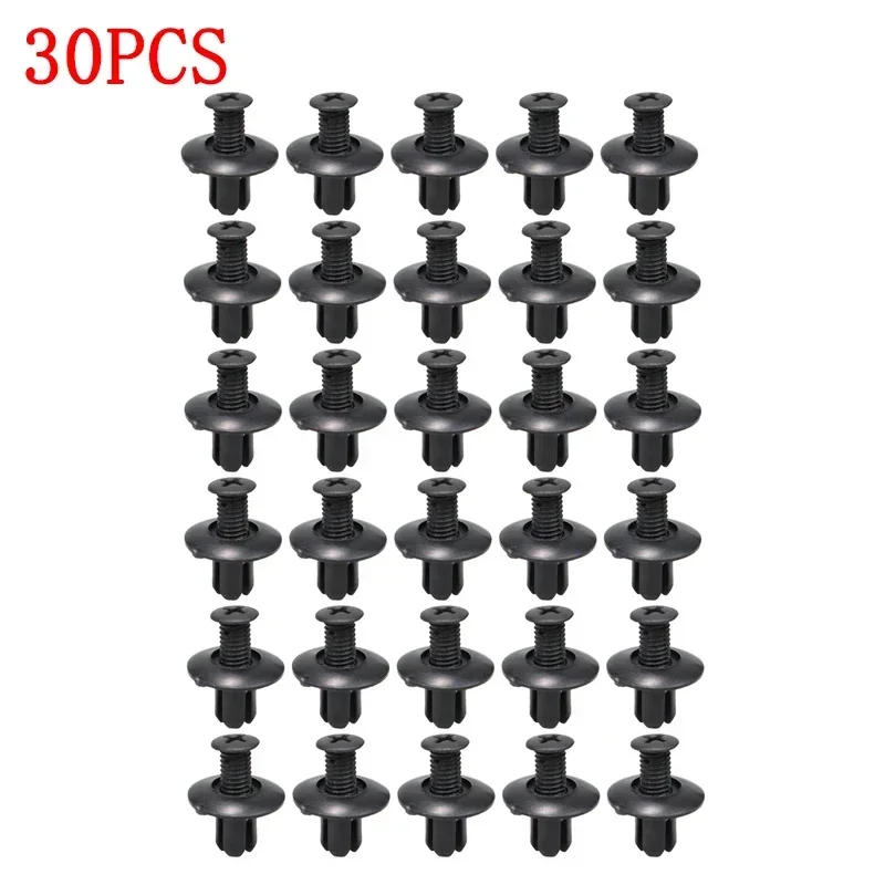 Universal Kunststoff Nieten 8mm Befestigungen Schraube Auto Stoßstange Kotflügel Schwarz Niet Hohe Qualität Auto Fastener Clips Auto Innen Teile