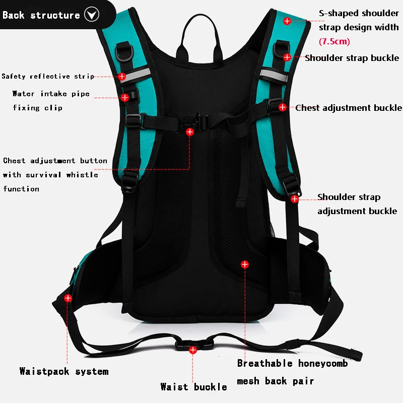 Backpack for Motorcyclists Outdoor lightweight breathable multifunctional backpack for hiking For SUZUKI V-Strom 650 Gsx S750