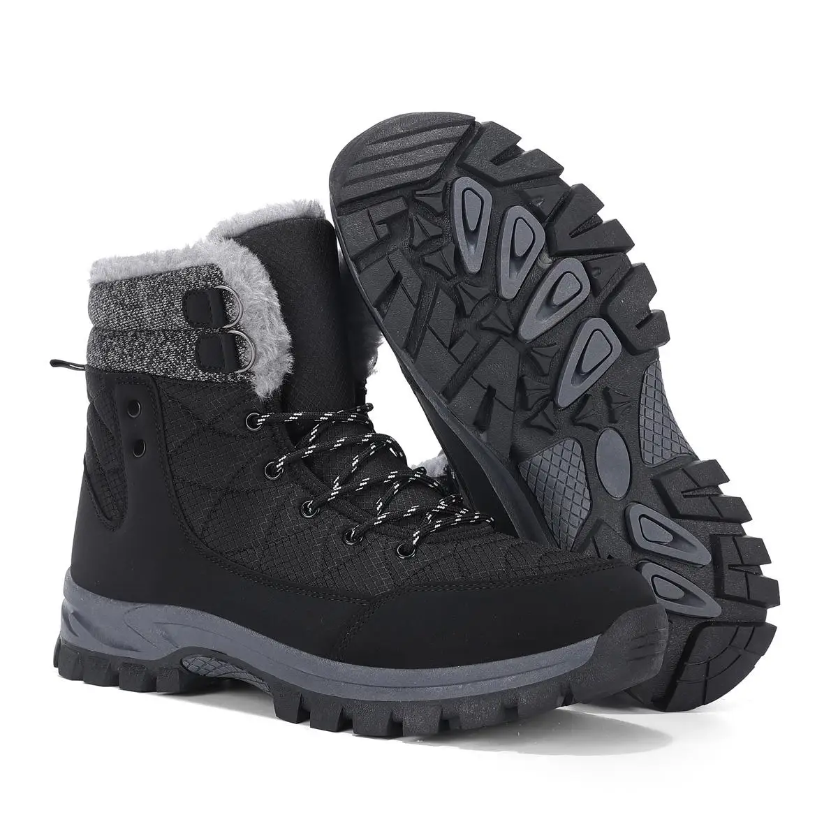 Long Boots for Men Outdoor Men New Cotton Shoes Waterproof and Cold Proof with Thick Velvet and Warmth Snow Boots Big Size 47 view 2