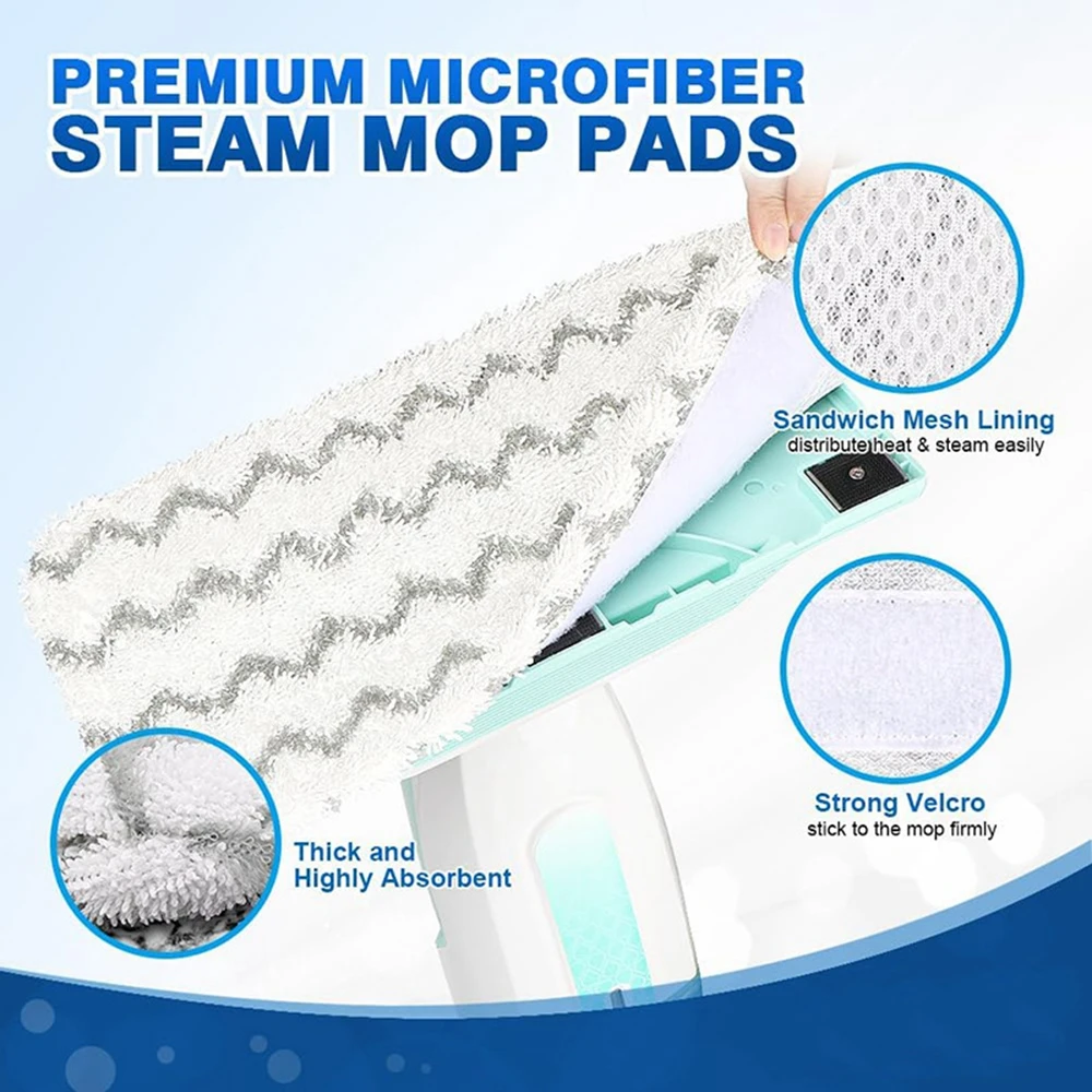 4Pcs/Kit Microfiber Steam Mop Replacement Pads Fit For Shark Vacuum Cleaner S1000 S1000A S1000C Washable Reusable Pad Refill