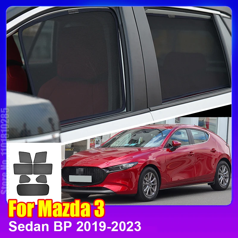 

Автомобильный Магнитный солнцезащитный козырек для Mazda 3 Sedan BP 2019-2023 Mazda3, передняя ветровая занавеска, задний козырек