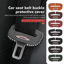 Car Seat Belt Buckle Clip Protector Case Anti-Scratch Cover For MINI Cooper S R50 R52 R53 R55 R56 F54 F55 F56 F60