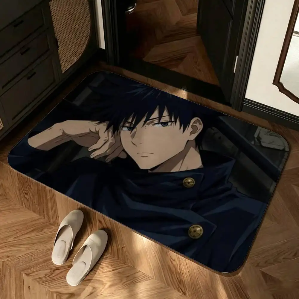 Fushiguro Megumi Shower Room Absorbent Small Floor Mat Soft Comfortable Decorative Foot Mat