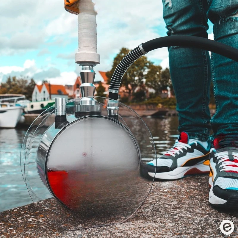 

Acrylic O-type single tube double tube, acrylic Arab hookah