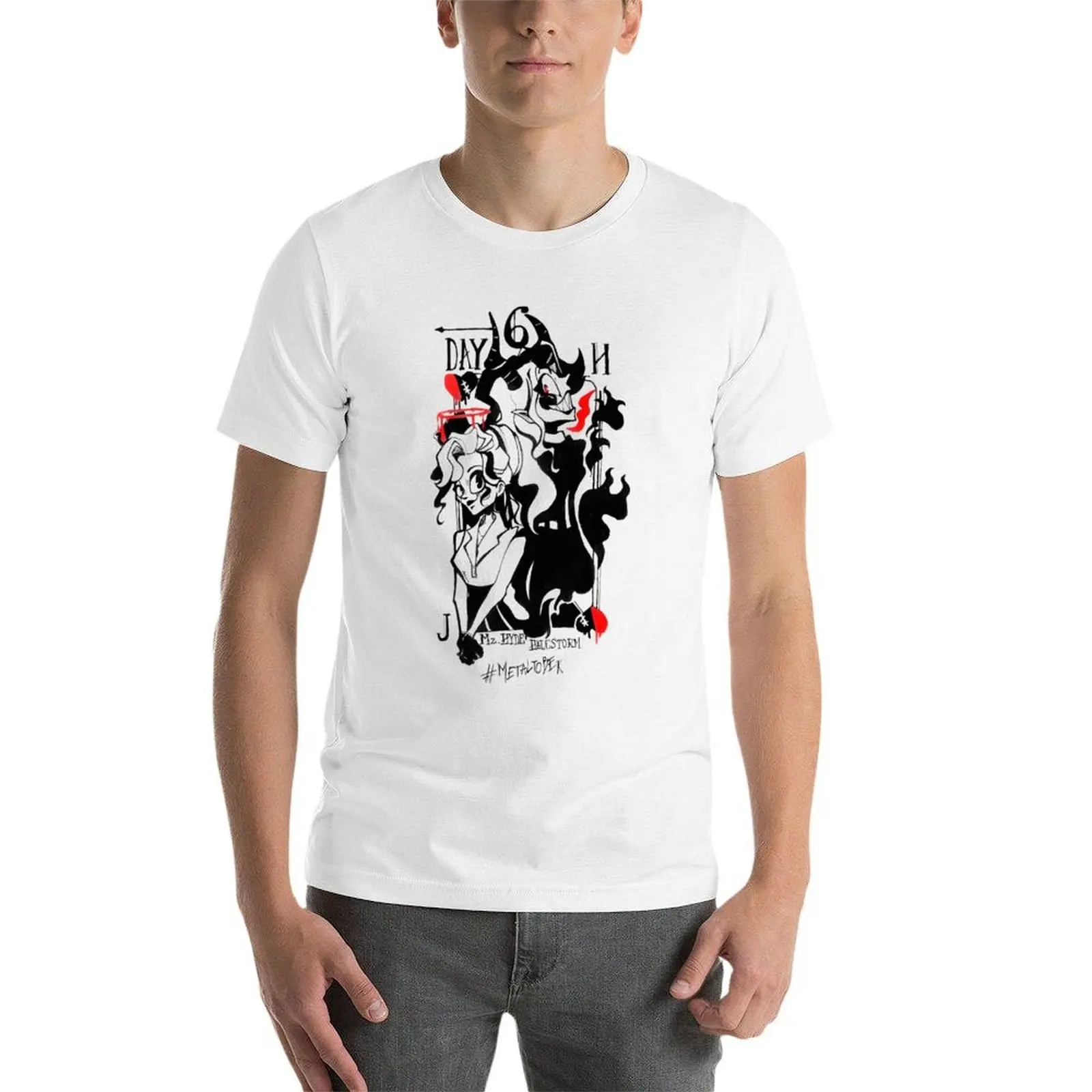 Mz Hyde - مستوحاة من Halestorm - Metaltober Day 6 تي شيرت رجل تي شيرت مصمم رجل تي شيرت للرجال تي شيرت