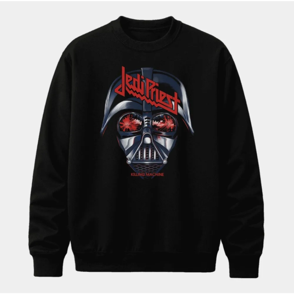 American Star Wars Printed Round-neck Sportswear for Men and Women Loose and Comfortable Cotton Sportswear for Autumn Sports