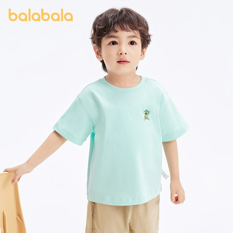 Balabala abbigliamento per bambini ragazzi ragazze top bambini maniche corte t-shirt 2024 estate nuovo vestito genitore-figlio