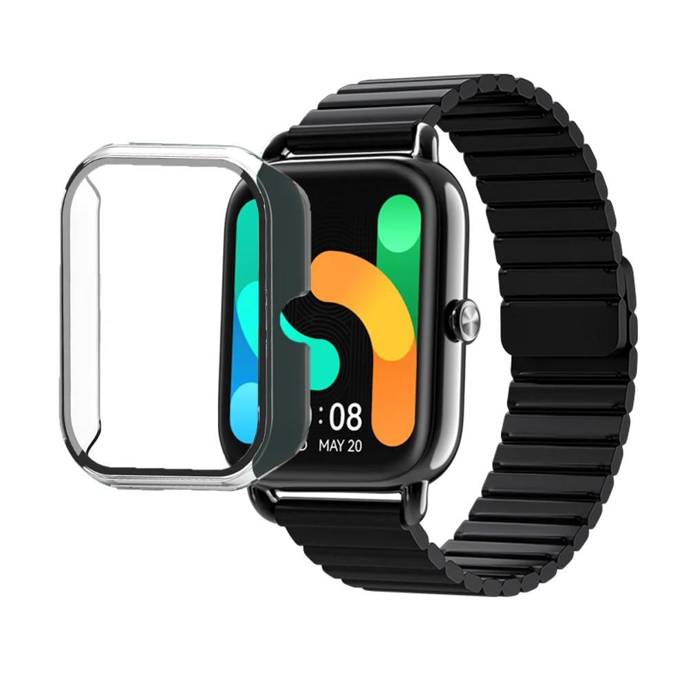 شاومي haylou rs4/rs4 plus حافظة حماية من الزجاج المقسى ، واقي شاشة كامل