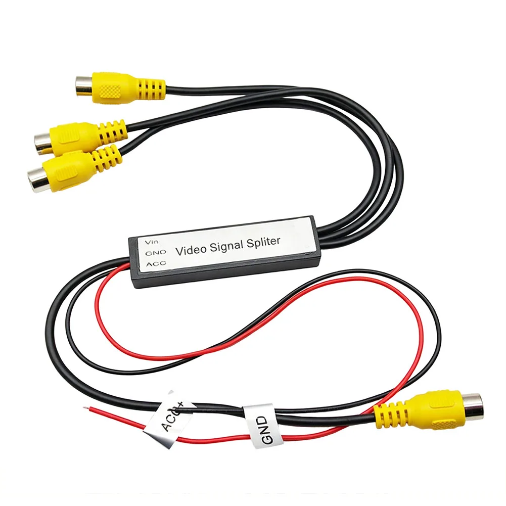 CVBS & AHD720P Video Signal Splitter 1 To 3 Output For RCA Video For Amplifier Video Signal Splitter Video Distribution Adapter