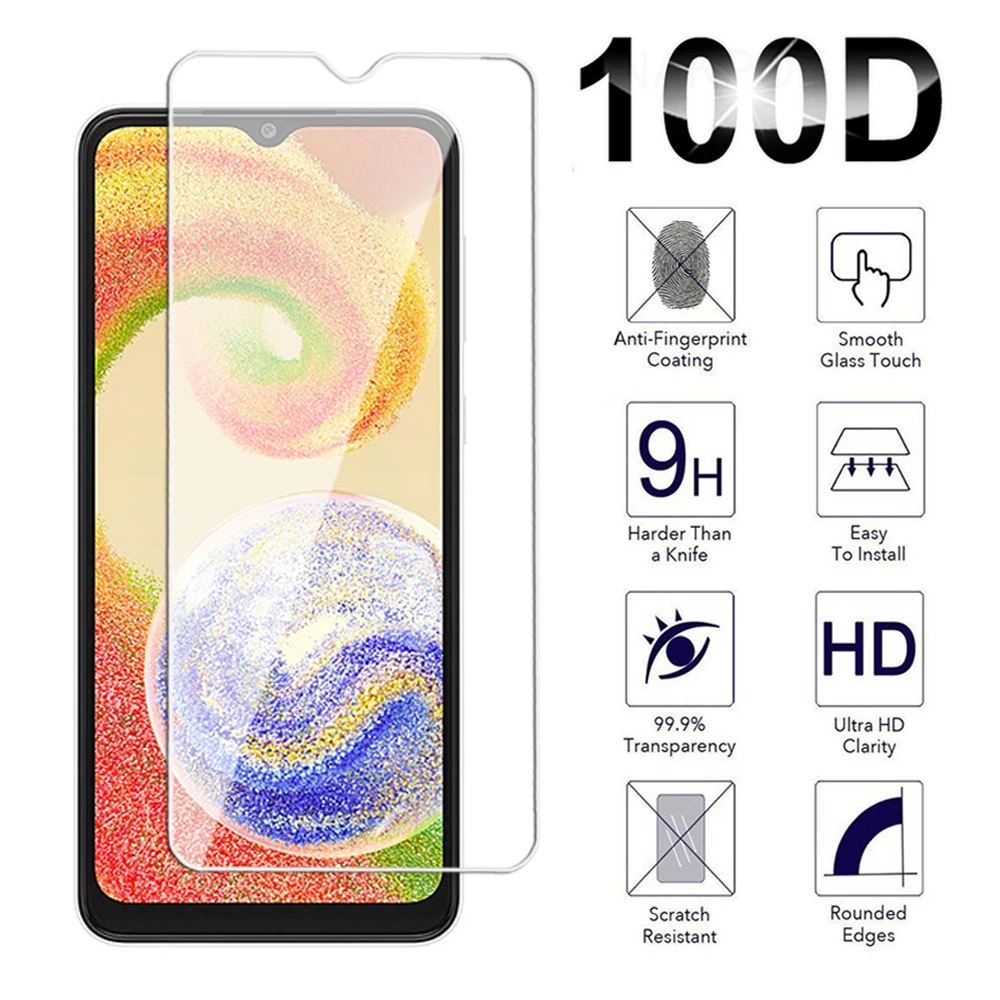 9D Glass For Samsung Galaxy A04 A14 A24 A34 A54 4G 5G Screen Protector for Samsung A04E A04S A04 Core Full cover Tempered  Film