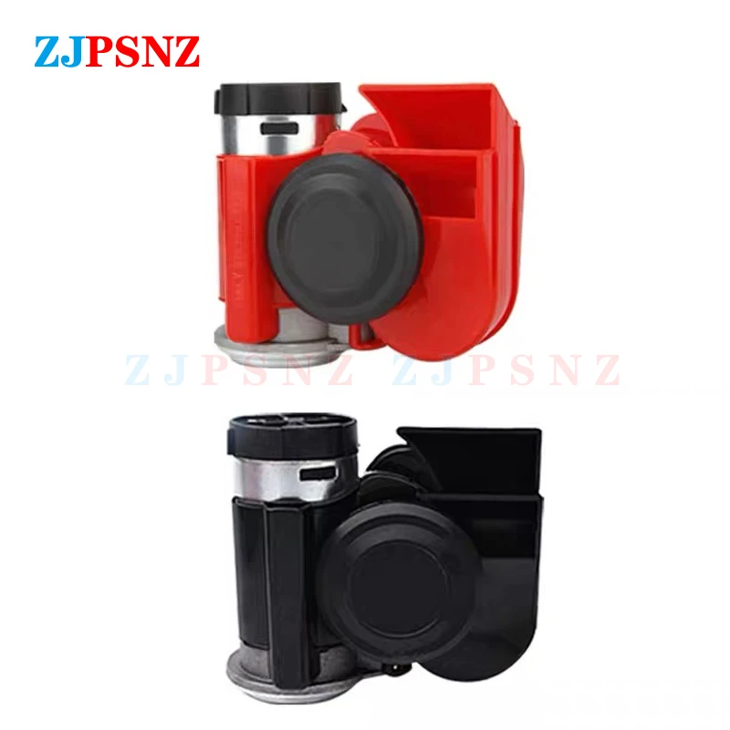 Car Dual Tone Horn Compact Horn Snail Air Horn Waterproof 12V 24V Car Auto Twin Dual Tone Horn Kit For Car Motorcycle Super Loud