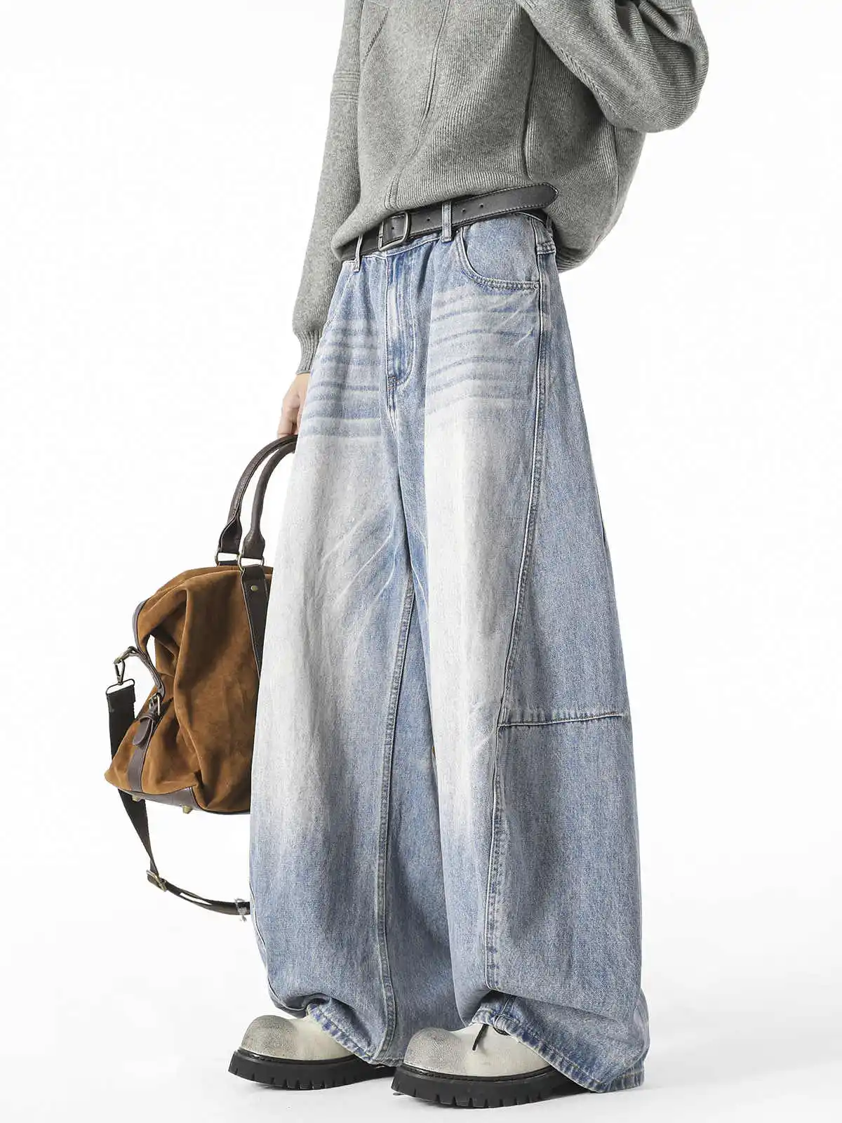 

Women Blue Jeans Vintage Harajuku Y2k Baggy Jean Pants Japanese 2000s Style Oversize Grunge Hip Hop Denim Trousers Clothes 2025
