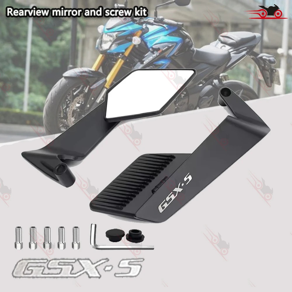 For SUZUKI GSXS750 GSXS1000 GSXS1000F GSX-S250 GSX-S150 GSX S 750 1000 250 150 GS Motorcycle Side View Foldable Rearview Mirror
