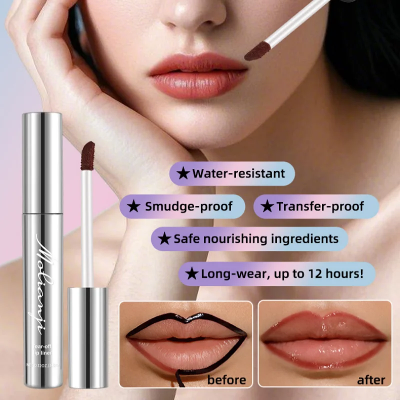 Waterproof Long Lastin Peel Off Lip Liner Matte Lip Ink Tattoo g Velvet Lip Tint Sexy Red Waterproof Long Lasting