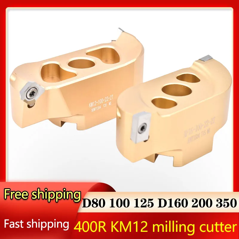 Bridge BAP 400R 50 22 27 AP SE Milling Cutters Tools 90° KM12 APKT1604 SEHT1204 two edged aluminum alloy milling cutter head