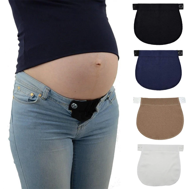 

1pc Women Pregnancy Waistband Belt Adjustable Elastic Maternity Lengthening Waist Extender Mother Loose Pants Belt Accessories