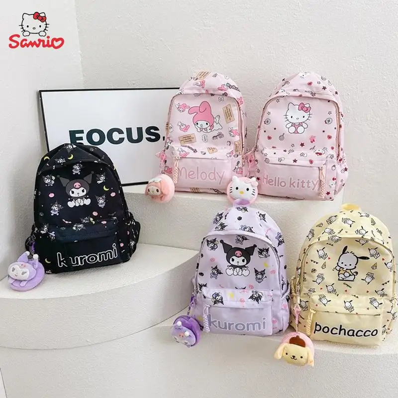 Sanrio Hello Kitty Large Capacity Storage Bag Kuromi My Melody Pochacco High School Student Fashion Breathable Cartoon Backpack