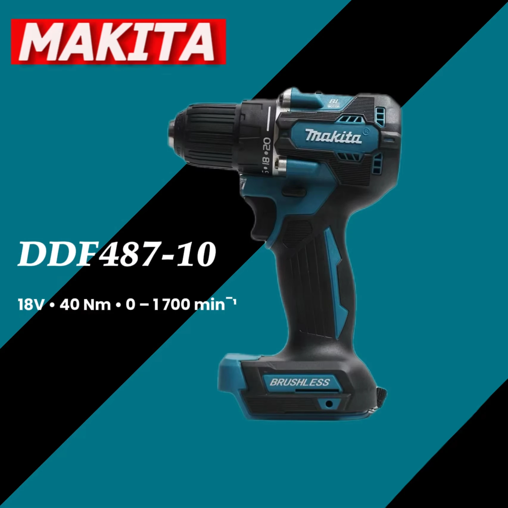 Makita DDF487 ddf487 18V Screwdriver Brushless Electric Drill Impact Drill Of Decoration Team Power Tools For Makita 18V Battery