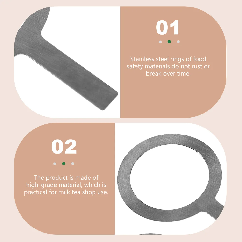 

2Pcs Milk Tea Cup Rings Heat-Resistant Rim Covers Practical Baking Gaskets for Home and Shop Use Roasting Cup Rings