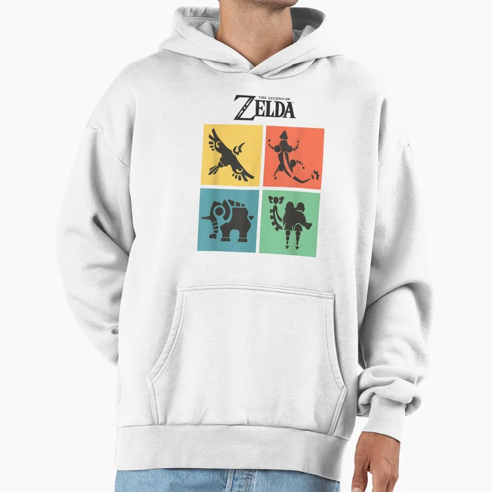 The Legend of Zelda 40th Anniversary Hoodie Black Print Pullover Sweatshirt Men Women Game Link Graphic Hoodies Streetwear