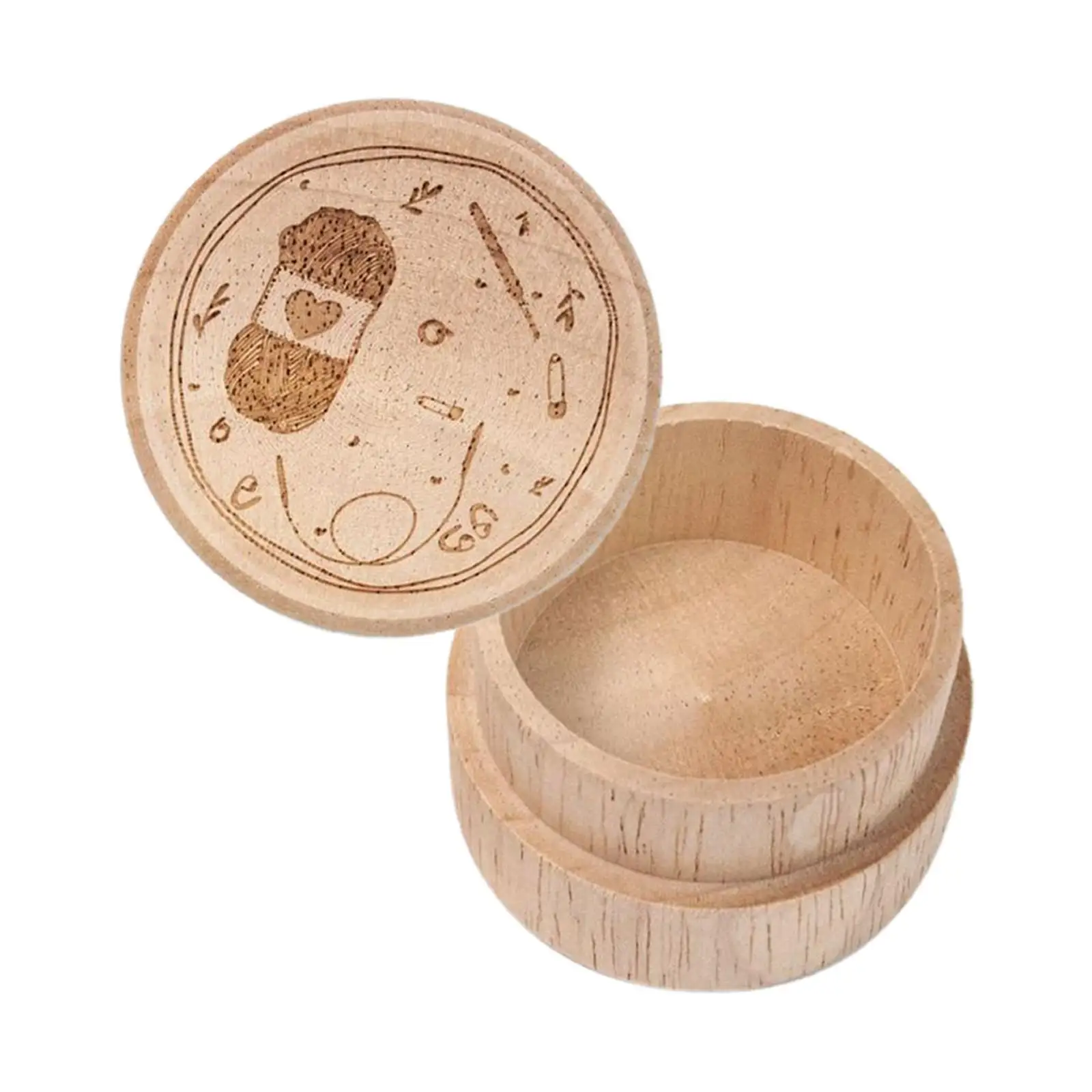 Wooden Crochet Knitting Markers Storage Case Carved Storage Case Rings Holder Jewelry Box Organizer for Bracelets Earrings Watch