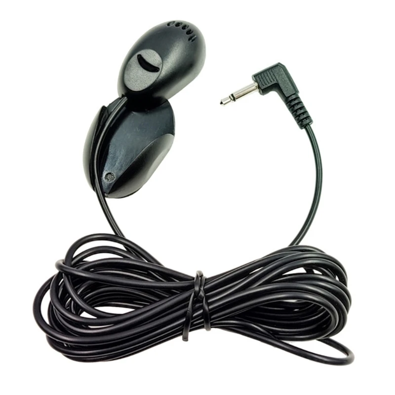 Car Microphone Mini 3.5mm Wired Microphone for Car Stereo Audio hands-free Mic For DVD Radio Player Paste Type Mini Mic