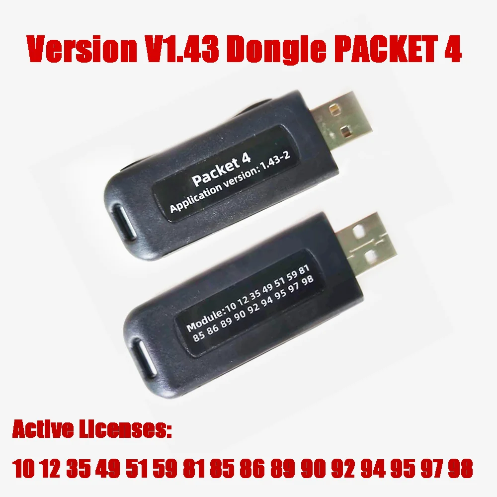 New Version V1.43 USB Dongle PACKET 4 Supports for Hardware SM2 Pro PCM-tuner PCM-Flash ECU Programmer EEPROM Flasher