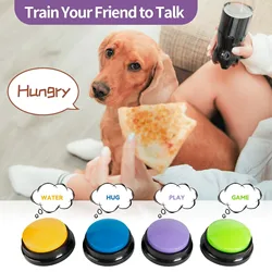 Recordable Pet Starter Talking Speaking Buttons Dog Training Communication Interactive Dog Toys Button Answering For Pet Kids