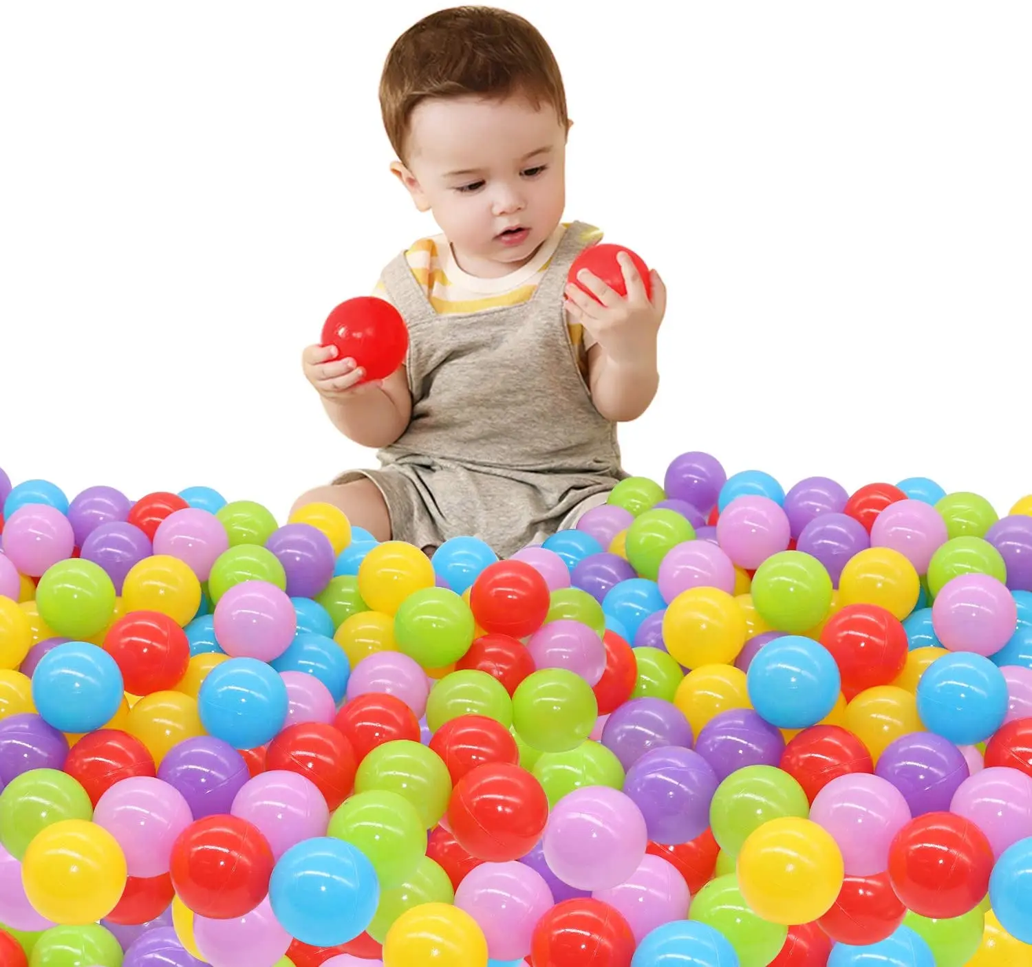 50Pcs Baby Plastic Balls Water Pool Ocean Ball Games for Children Swim Pit Play House Outdoors Sport Ball Tents Baby Toys
