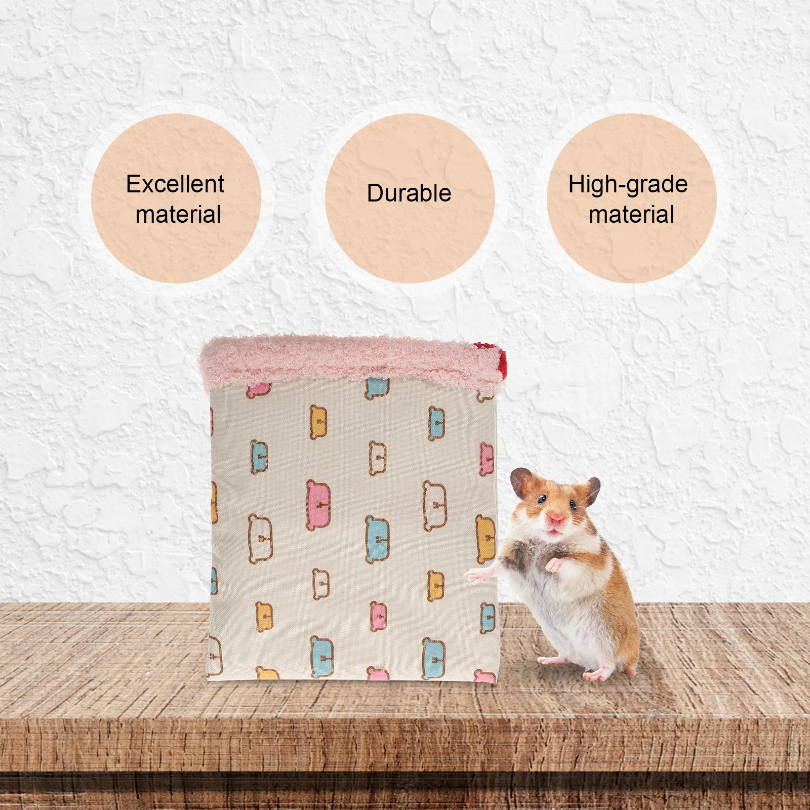 

Warm Sleeping Bag For Hamster Soft Wrap Nest Bed Small Pet Hideout Pouch Cozy Burrow Sack For Guinea Pig Squirrel Hedgehog